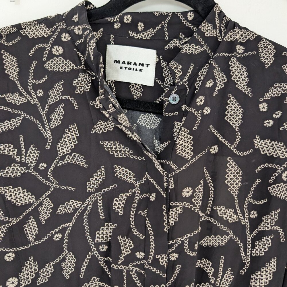 NWT Isabel Marant Étoile Okley Midi Dress Black New EU 40 / US 8 or Large - Picture 4 of 7